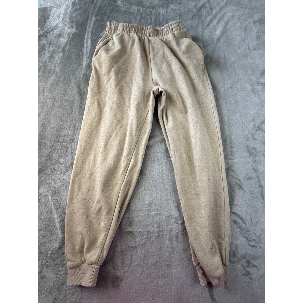 Nike Jogger Sweatpants Mens Large Beige Speckled Move To Zero Fleece